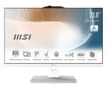 MSI Modern AM242P 11M 851EU - All-in-one - Core i5 1135G7 / 2.4 GHz - RAM 16 GB - SSD 512 GB - NVMe - Iris Xe Graphics - GigE, Bluetooth 5.2 - WLAN: 802.11a/b/g/n/ac/ax, Bluetooth 5.2 - Win 11 Pro -monitor: LED 23.8" 1920 x 1080 (Full HD) - bianco